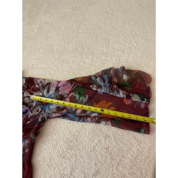 Soft Surronding Women's Floral Ruffle Layer Chiffon Cottage Fairy Maxi Dress SP - Picture 16 of 16